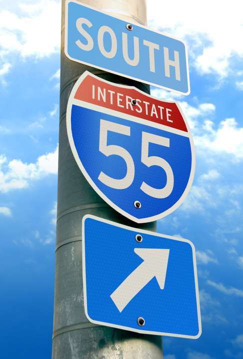 Interstate 55 South Sign